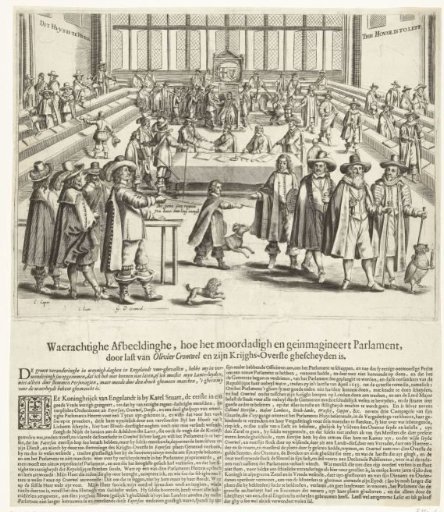 Oliver Cromwell dismisses Parliament, 1653