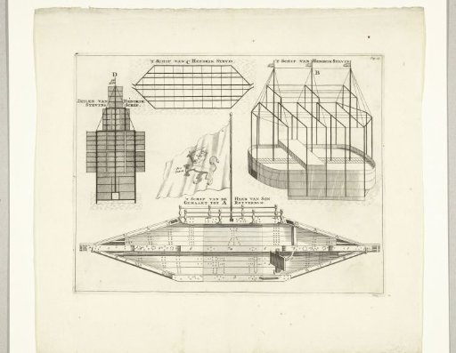 Sheet with Two Designs for Experimental Ships, ca. 1650