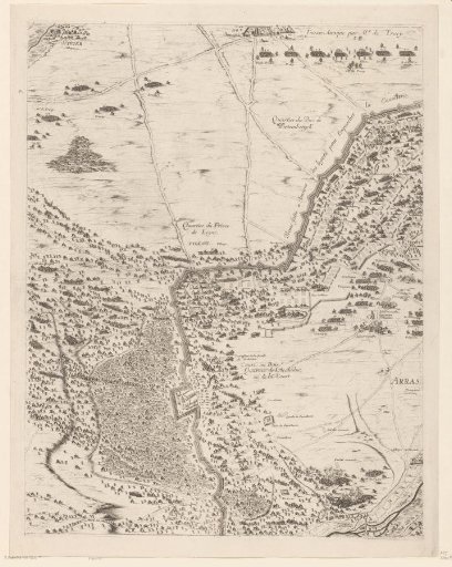 Relief of Arras, besieged by the Spaniards (middle row, plate 2), 1654