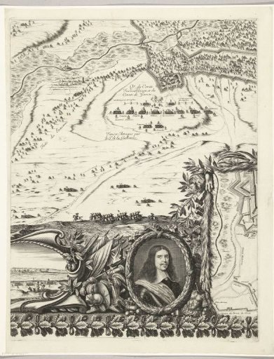 Relief of Arras, besieged by the Spaniards (bottom row, plate 2), 1654