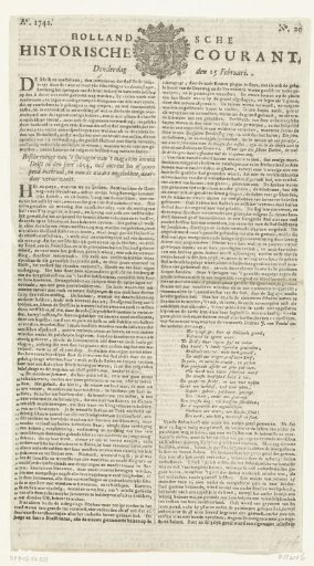 Hollandsche Historische Courant, 1742