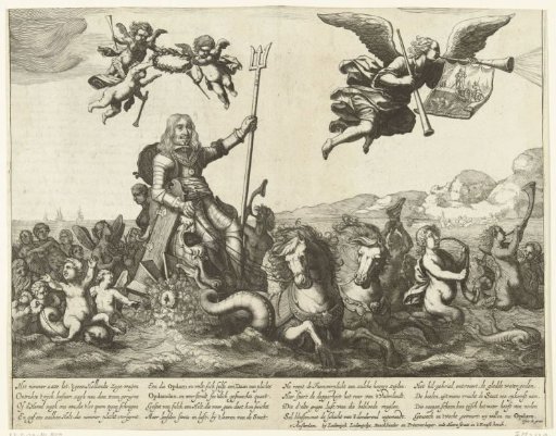 Allegory on the victory of Baron van Wassenaer in the Battle in the Sound, 1658