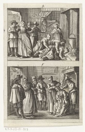 Victim of possession or witchcraft (nos. 4-5), ca. 1658
