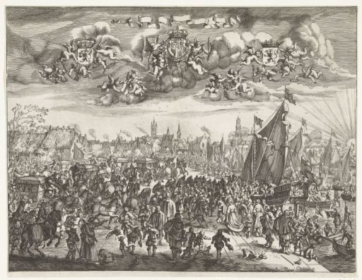 Arrival of King Charles II of England at Delft, 1660