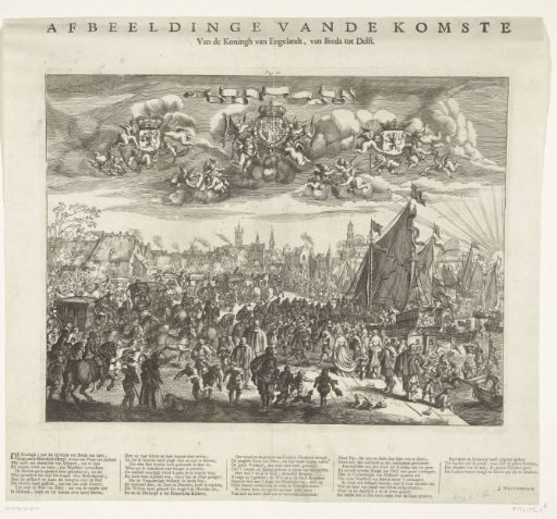 Arrival of King Charles II of England at Delft, 1660