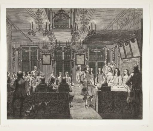 Banquet for King Charles II of England in the Mauritshuis at The Hague, 1660