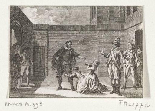 The self-sacrifice of preacher Hambroeck on Formosa, 1661