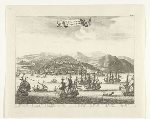 The Dutch fleet under Michiel Adriaenszoon de Ruyter before the city of Algiers, 1662