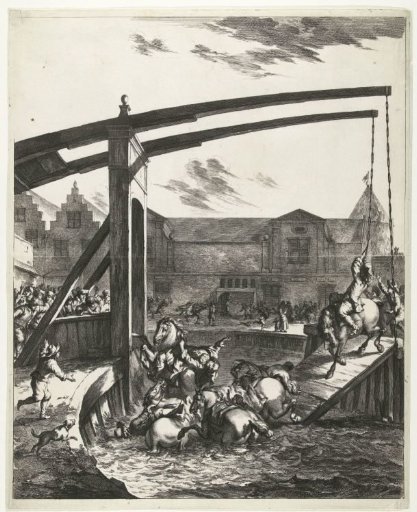 Accident of Count Johan Maurits on the Bridge of Franeker, 1665