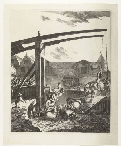 Accident of Count Johan Maurits on the Bridge of Franeker, 1665