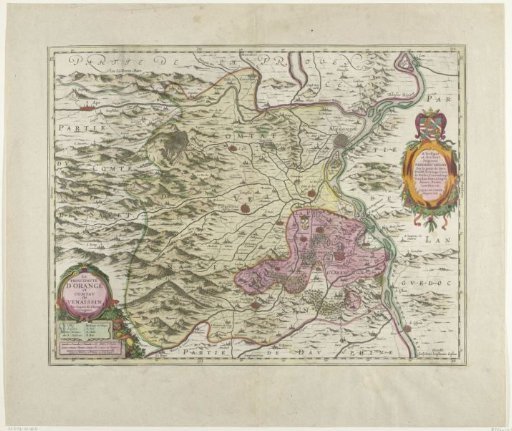 Map of the Principality of Orange, 1627