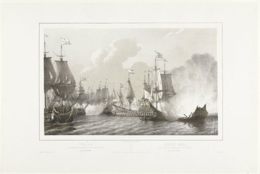 Sea Battle at Lowestoft, 1665