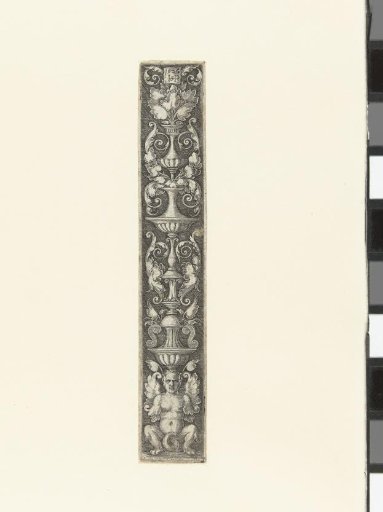 Flat Decoration with a Crouching Satyr at the Bottom