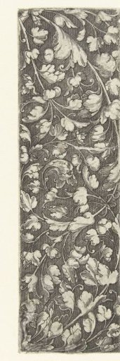 Two Voluts of Leaf Scrolls Sprouting from Both Ends of the Frieze