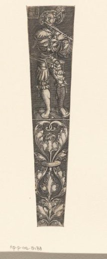 Scabbard with a man playing the flute