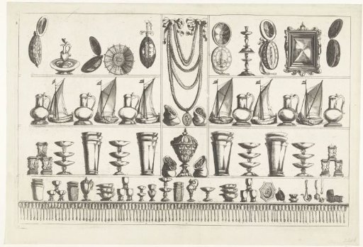 The prizes in the lottery for West-Terschelling, 1666