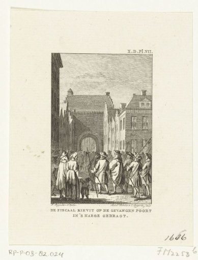 Advocate-fiscal Kievit is taken to the Gevangenpoort, 1686