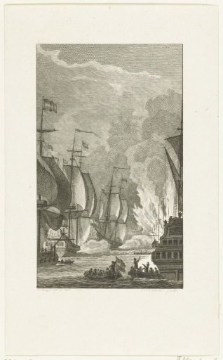The Crossing of the Chain in the Medway, 1667