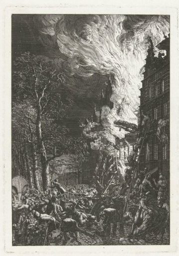 Fire on the Oude Schans in Amsterdam, 1658