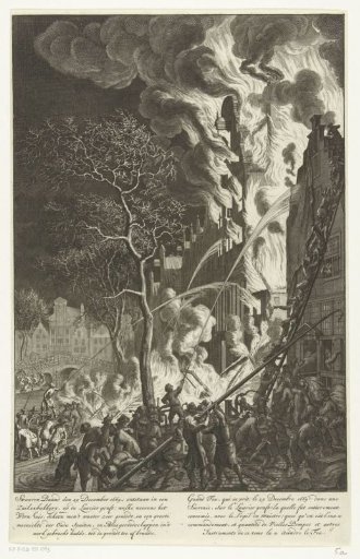 Fire on the Lauriergracht in Amsterdam, 1669