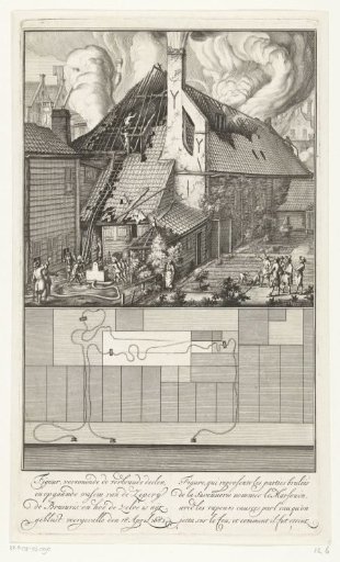 The extinguished fire in the soap works De Bruinvis, 1682