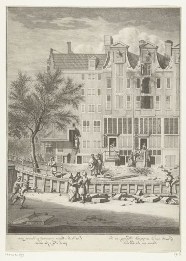 Burnt-out house on the Leidsegracht, 1684