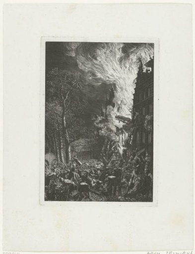 Fire on the Oude Schans in Amsterdam, 1658