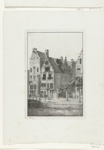 Burnt-out house on a canal, ca. 1690