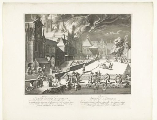 Use of the new fire hose nozzles, 1677