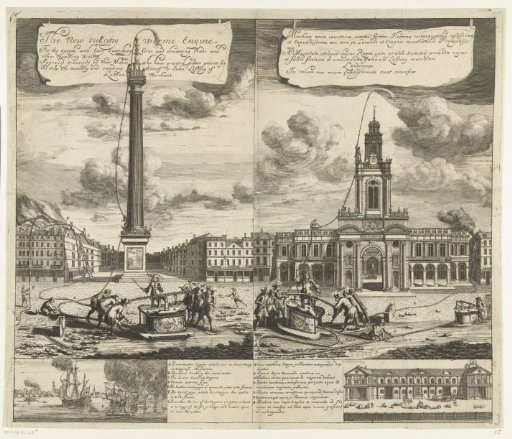 Use of the hose nozzles in London, ca. 1690-1700