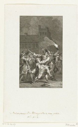 Johan de Witt attacked and severely wounded, 1672