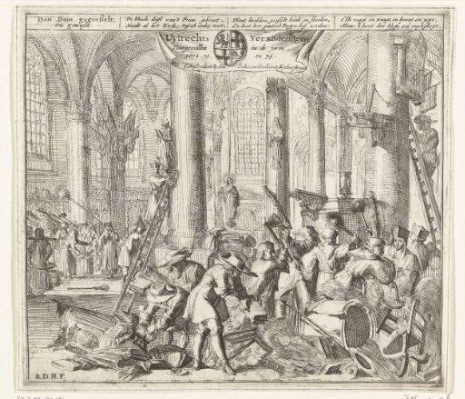 The Utrecht Dom Stripped of All Protestant Objects and Re-consecrated as a Catholic Church, 1672