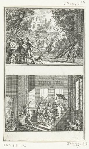 Flight of the Ensign in Middelburg / Assault on Mayor Van den Brande, 1672