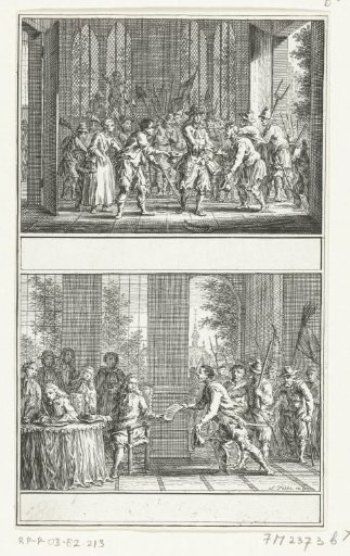 Odijk Distributing Money to the Peasants / Submission of the Peasants to Authority, 1672