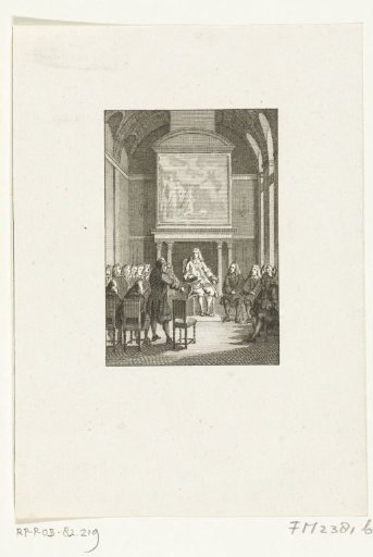 Prince William III Received in the City Council in Amsterdam, 1672