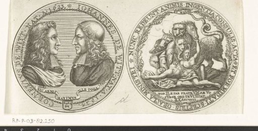 Medal on the death of the De Witt brothers, 1672