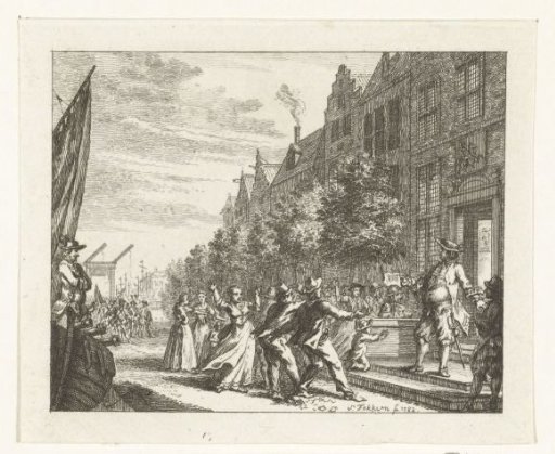 Riot at the house of Admiral De Ruyter, 1672