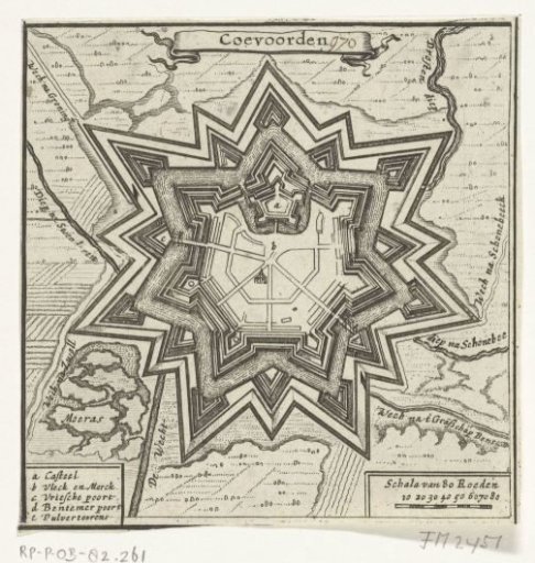 Plan of Coevorden, 1672