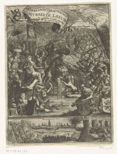 Title page for: Dutch Revival, or the Awakened Lion, 1673