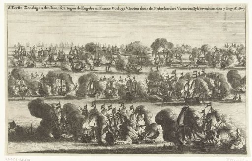 Sea Battle at Schoonevelt, June 7, 1673