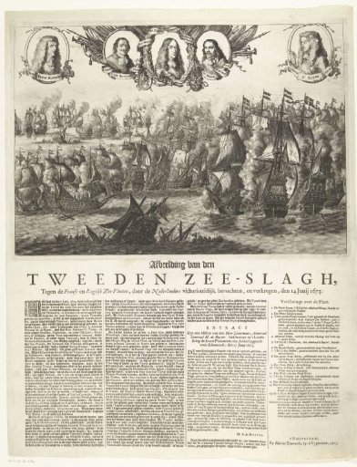 Sea Battle at Schoonevelt, June 14, 1673