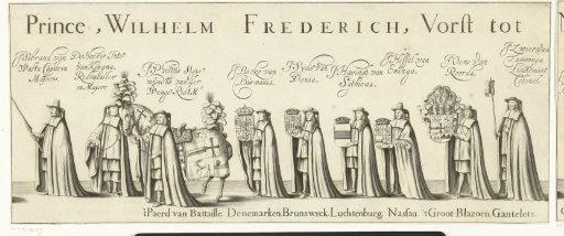 Funeral procession of Willem Frederik, Count of Nassau-Dietz (sheet 7), 1665