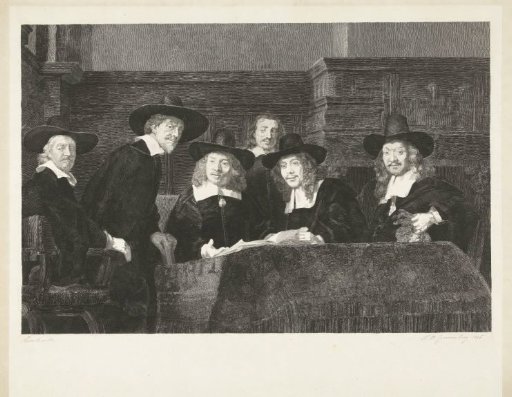 The wardens of the Amsterdam cloth-dyers' guild, known as 'The Staalmeesters'