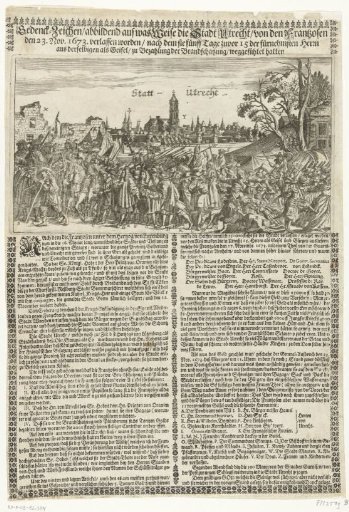 Departure of the French army from Utrecht, 1673