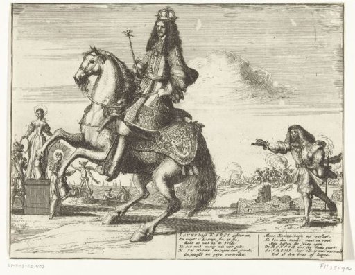 Satirical Print on France's Attempts to Prevent England's Peaceful Trade with the Republic, 1674