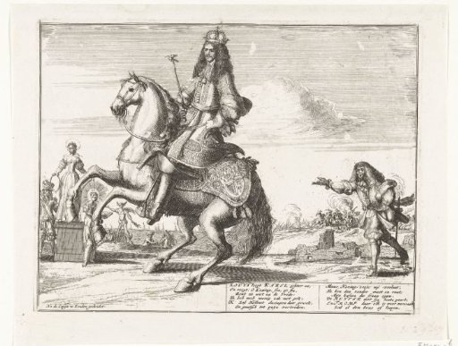 Satirical Print on France's Attempts to Prevent England's Peaceful Trade with the Republic, 1674