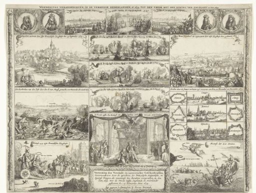 Military Operations in the Years 1673 and 1674 Leading to the Peace of Westminster with England, Which Brought an End to the Third Anglo-Dutch War