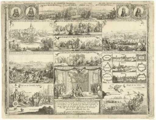Military Operations in the Years 1673 and 1674 Leading to the Peace of Westminster with England, Which Brought an End to the Third Anglo-Dutch War