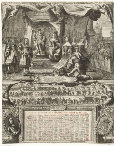 Allegory on the Peace with England in 1674 and the Almanac for the Year 1675
