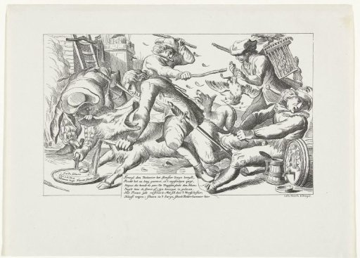 Satirical Print on Münster, 1674